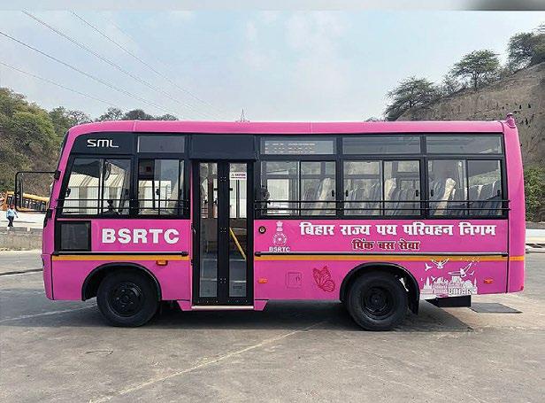 SML Isuzu and BSRTC launch Women-only Pink Buses